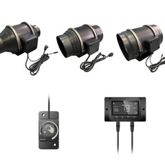 AC100-240V 斜流ダクトファン エアコン強風排気ファン 換気排気ファン EC制御速度調整