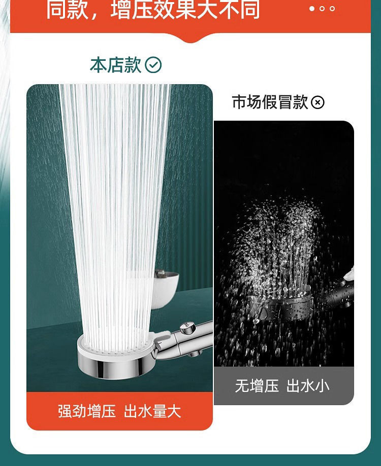 Bathroom heater, household pressurized rain shower head set, large water outlet hole, pressurized water heater for bathing undefined