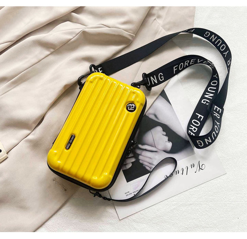  new small square bag, cross-body bag, cosmetic bag, shoulder bag, PVC hard shell bag, foreign trade style trendy bag, casual bag