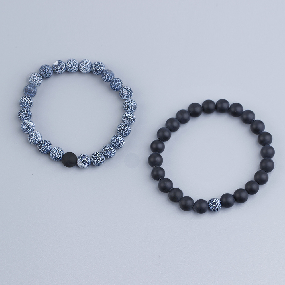 Geometric Pattern Ethnic Style Geometric Stone Beaded Couple Bracelets