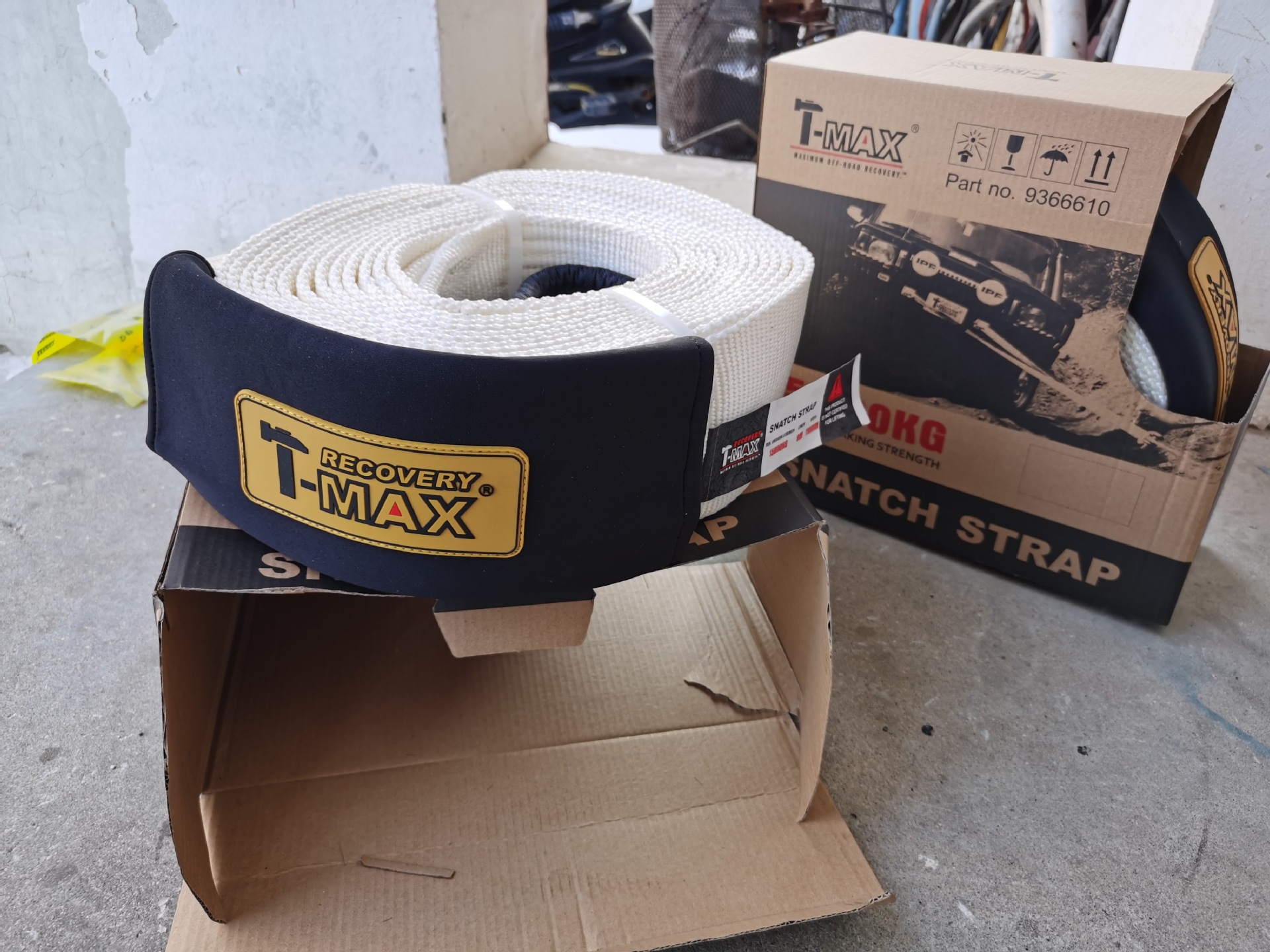 天铭越野车拖车绳拖车带越野装备脱困牵引绳15吨9米