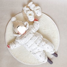 婴儿羽绒服冬外出抱衣女加厚保暖男宝宝羽绒连体衣冬装0-1岁