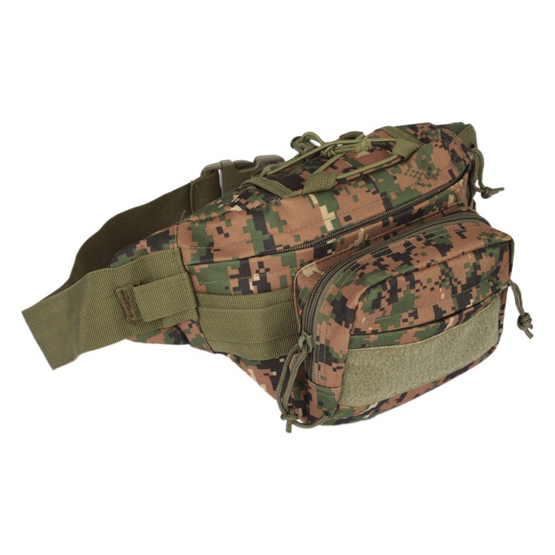 Riñonera Deportiva Multifuncional Impermeable con Diseño de Camuflaje para Ciclismo y Running, Bolsa para Teléfono Móvil, Estilo Táctico para Deportes al Aire Libre
