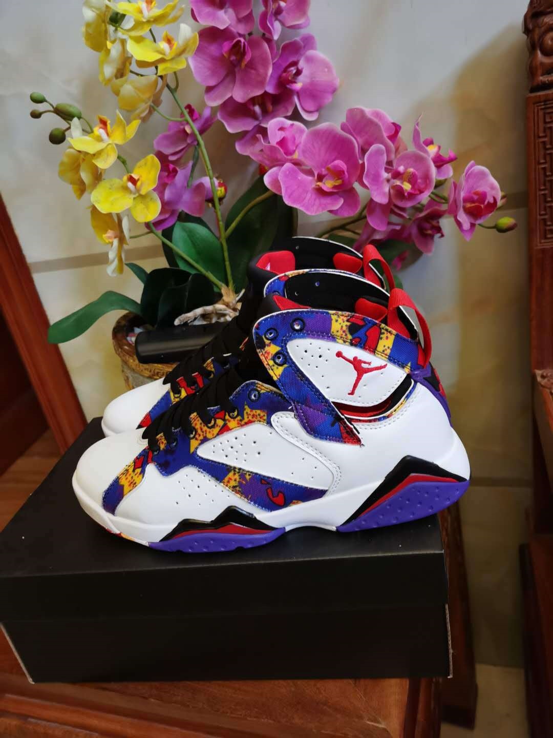 Zapatos Pitian aj7 zapatos de baloncesto de alto nivel parisinos Joe 7 zapatos deportivos casuales al aire libre retro versátiles para hombres y mujeres