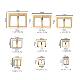Multi-specification Clothing Luggage Hardware Die-cast Flat Pin Buckle Belt Buckle Leather Zinc Alloy Webbing Buckle Spot Wholesale