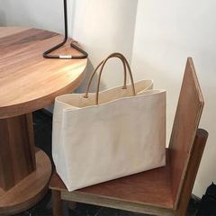 ネットレッドinsの新しいキャンバスバッグの大容量シングル肩感ファッション斜めにハンドバッグの女性バッグ岩にまたがる