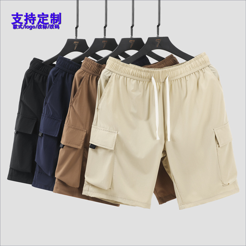 Trendy Brand Workwear Quick-Drying Shorts for Men 2025 New Summer Thin Outer Wear Quick-Drying Five-Point Pants