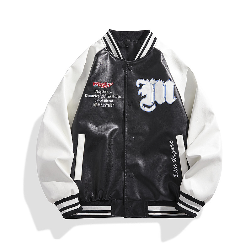  jacket leather explosive cool jacket, spring and autumn new men's motorcycle suit_voghion.com