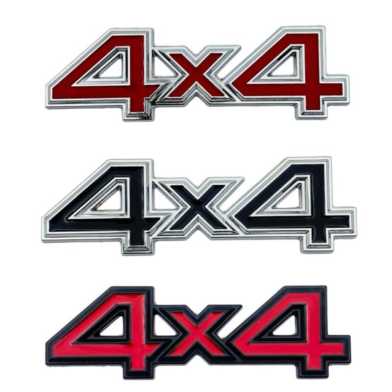 4X4 越野车四驱个性车标 汽车改装 金属车贴 适用于吉普标志|undefined