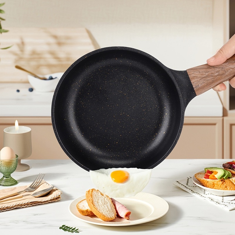 1pc アルミニウム ノンスティック フライパン 8 インチ 花崗岩コーティング クロスボーダー|undefined