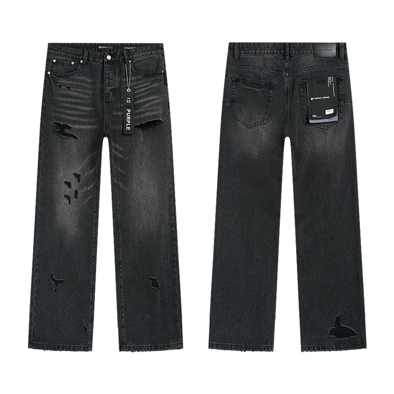Europa y los Estados Unidos SS versión correcta de la marca púrpura, jeans de lavado en agua para hombres y mujeres, fábrica de Guangzhou en stock