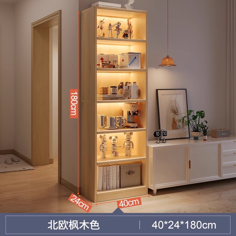 Armario de almacenamiento de varias capas junto al mueble de TV, armario de exhibición de sala de estar, estantería estrecha para el hogar, armario de almacenamiento para el dormitorio, armario de piso a techo