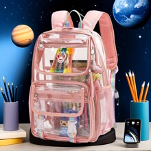 G 15247 Waterproof Transparent Backpack ͸��˫��� ����