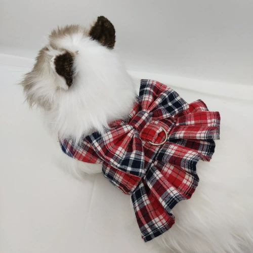 Маленький и средний жилет для собак типа собачья веревка цепочка для собак Щенок клетчатый нагрудный ремень Тедди поводок медведь домашнее животное
