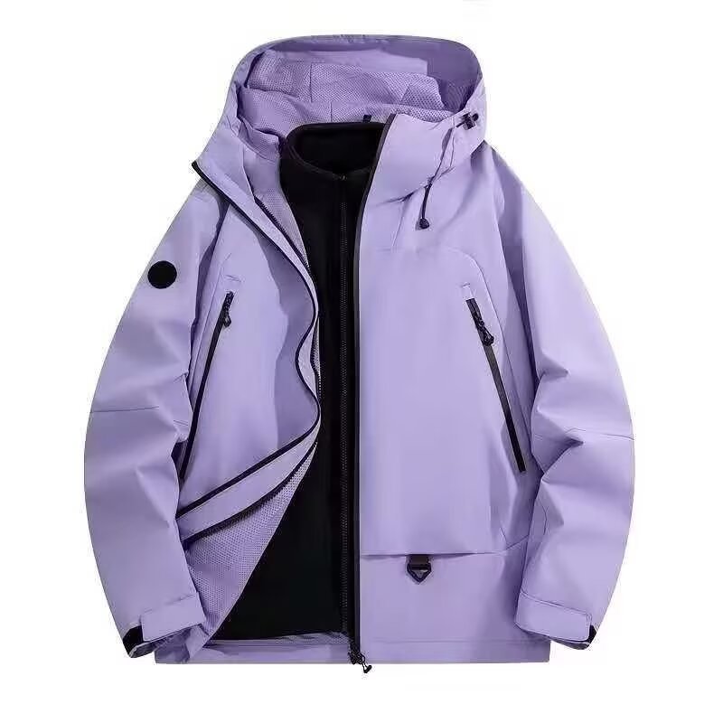 Marca de marea 3 - en - 1 traje de asalto para hombres y mujeres desmontable revestimiento impermeable al aire libre traje de montaña chaqueta pareja