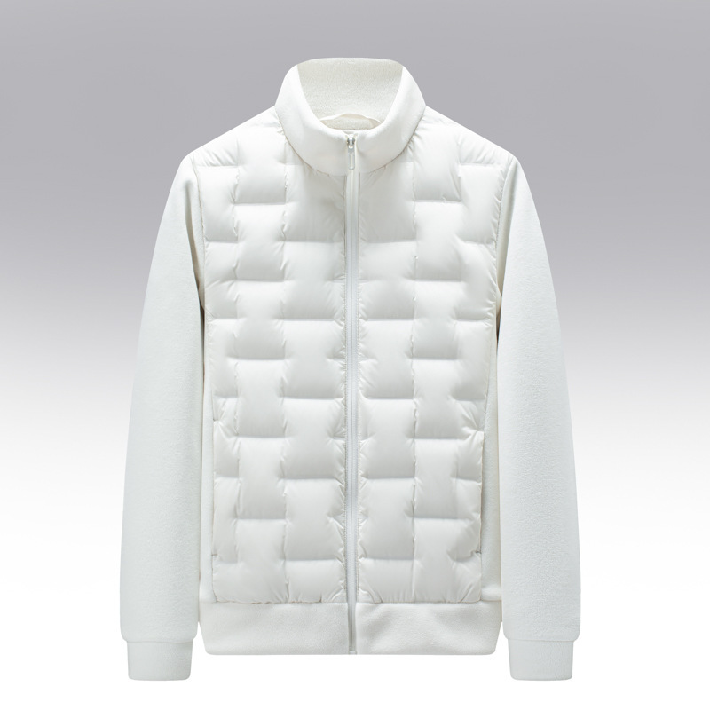 Couple's Patchwork Slim-Fit Stand-Collar down Jacket 2025 Autumn New Couple's Men's Clothing Middle-Aged Business Casual Simple Coat Couple's Patchwork Slim-Fit Stand-Collar down Jacket 2025 Autumn New Couple's Men's Clothing Middle-Aged Business Casual Simple Coat