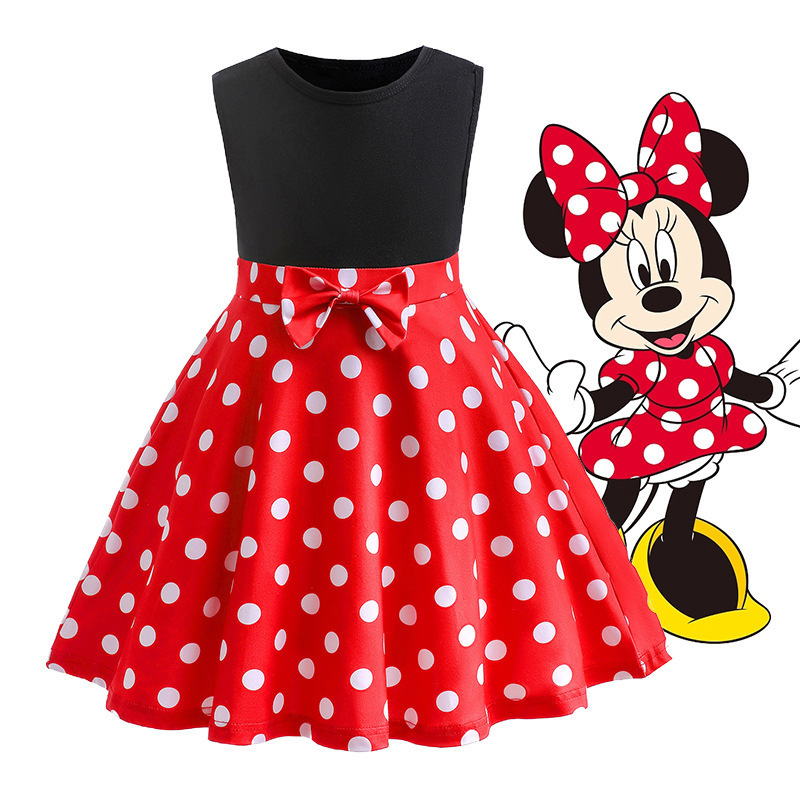 2023 Export Kidsren's Clothing Kidsren's Minnie Mickey Skirt Girls Princess Dress Dress Performance Costumes
