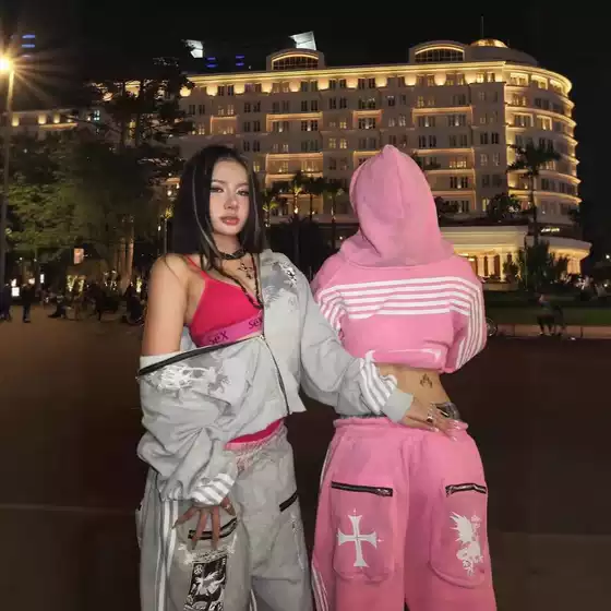 2025 Streetwear Digital Print Hooded Zip-Up Sweatshirt Set with Sweatpants for Men and Women - Y2K Trendy Athletic Loungewear