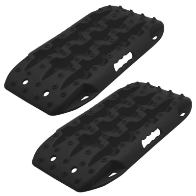 ALLTOP off-road vehicle escape board snow escape artifact self-driving rescue tire anti-skid sand board (Kempinq və səyahət) - 1-pair-of-short-trouble-boards-black