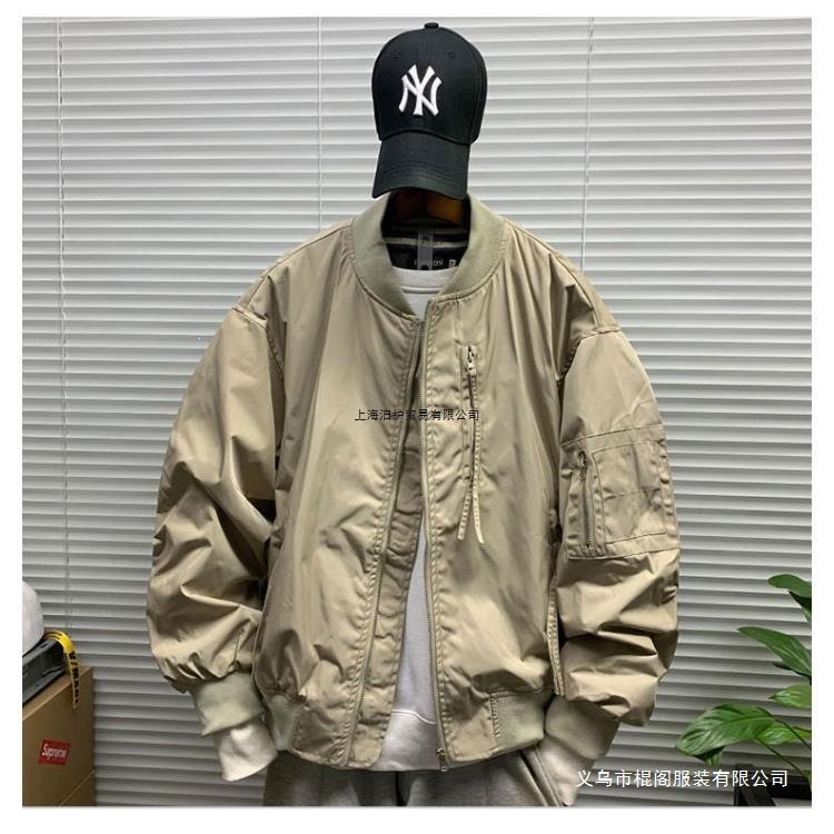 美式潮牌立领棒球服夹克男士潮流春秋新款机能高街运动飞行服外套