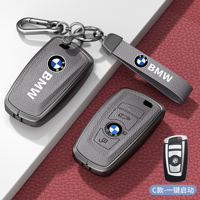 모델 C 2버튼 회색 아연 합금 쉘 + 하드웨어 핸드 스트랩