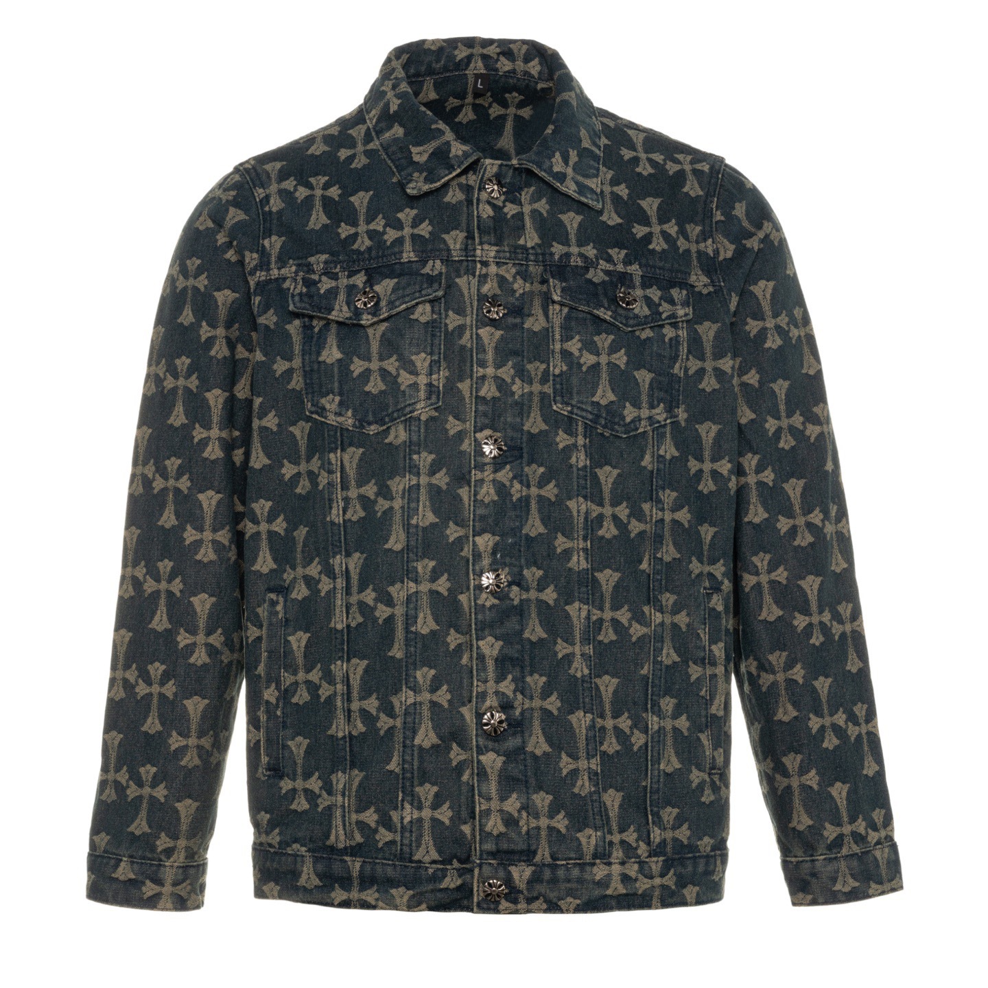 GMABCD Unisex Cross-Detail Denim Jacket – Relaxed Graphic Streetwear Outerwear - detail 5