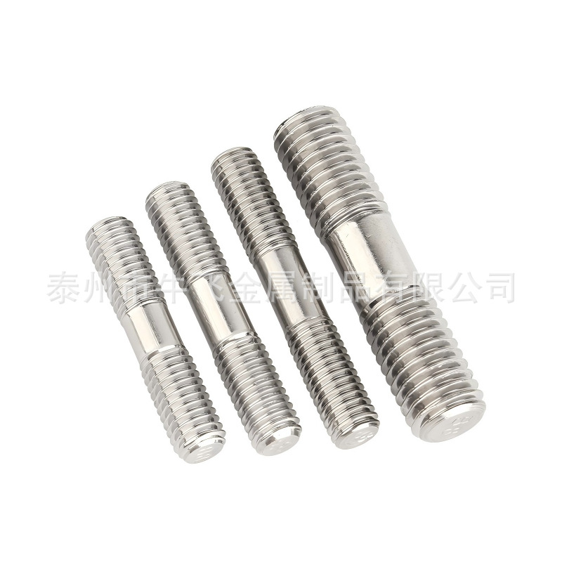 304 acero inoxidable perno de tornillo alargado varilla de tornillo de dos extremos varilla de tornillo de tornillo de dos extremos M6M8M10