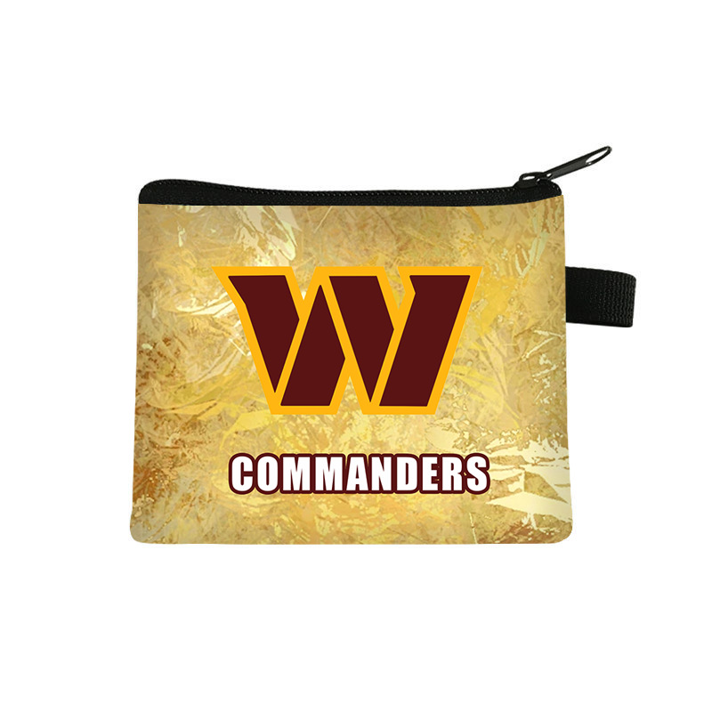 Nuevo equipo transfronterizo NFL oliva impresión bolso de cambio de moda almacenamiento lindo mini bolso al por mayor venta caliente