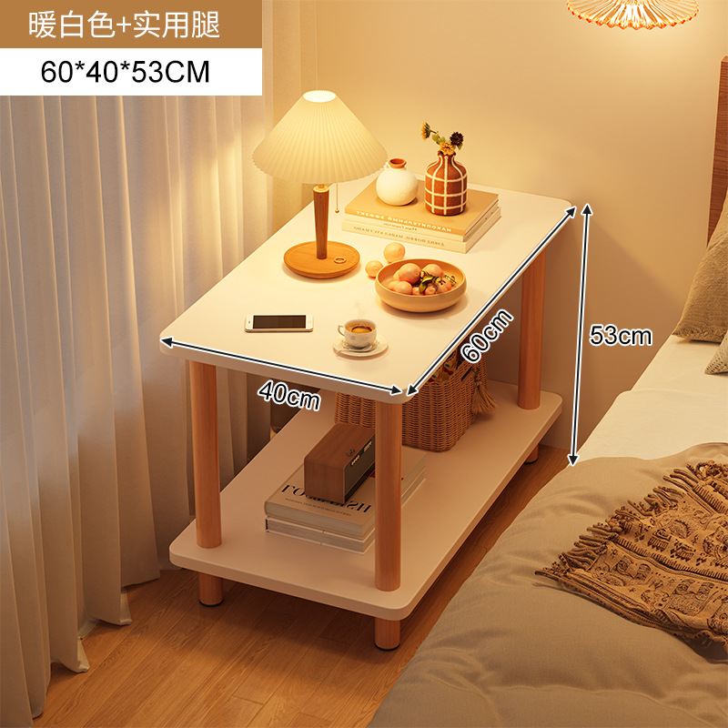 Mesita de noche, dormitorio moderno simple, pequeño armario junto a la cama, mesita de noche, estante de almacenamiento junto a la cama para habitación de alquiler simple