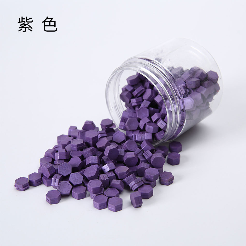 Macaron en caja de 50 colores, cera de pintura de fuego de color mixto, cera de botella granular mate, 60g, peso neto, aproximadamente 38g, sobre, cera sellada