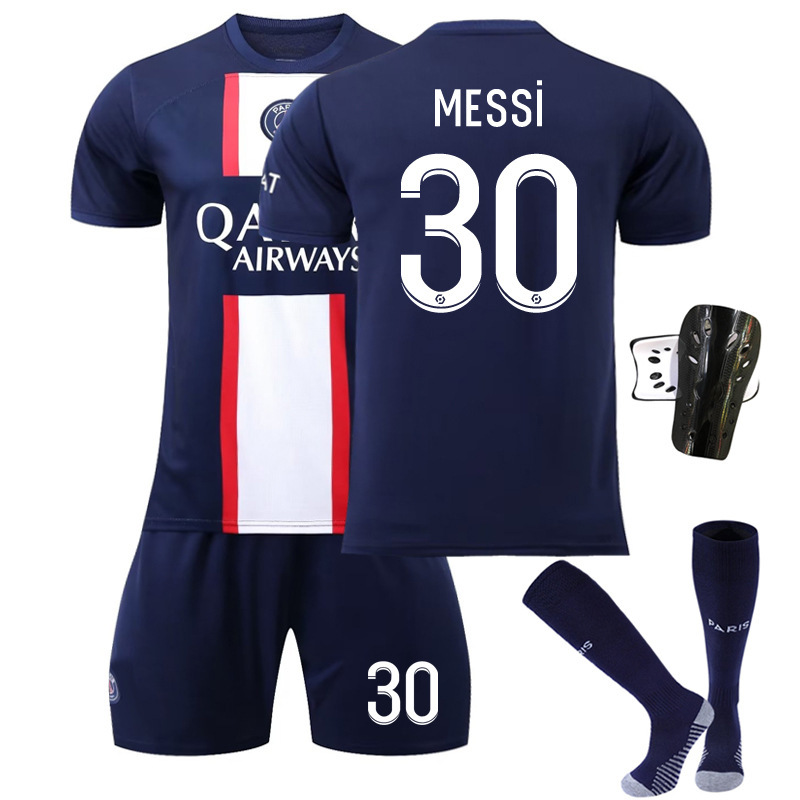 Venta al por mayor 2223 París casa Corte N ° 30 Jersey N ° 7 mbapei N ° 10 Neymar fútbol uniforme traje masculino fabricante