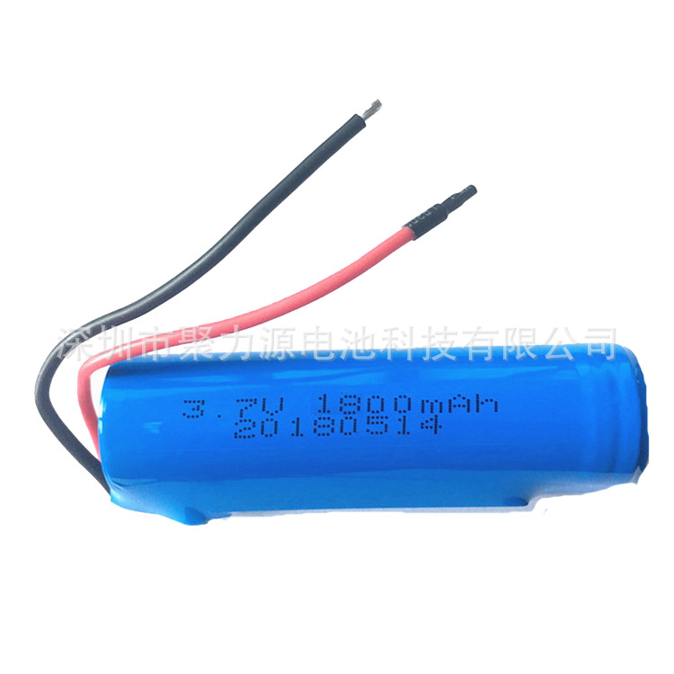 供应锂电池18650 1800MAH 3.7V圆柱锂电池手电筒音箱电池风扇音响