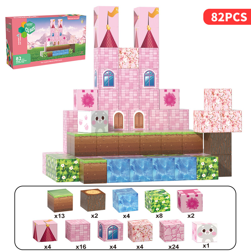 Castillo de la Princesa Rosa (82PCS)-2CM