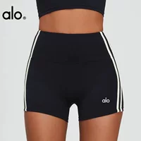 Alo yoga шорты для йоги женские обтягочные беговые спортивные штаны с высокой талией и бедрами трёхочковые спортивные кроссовки носить укороченные брюки
