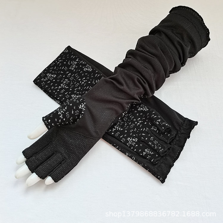 长碎花 半指 黑色2.jpg