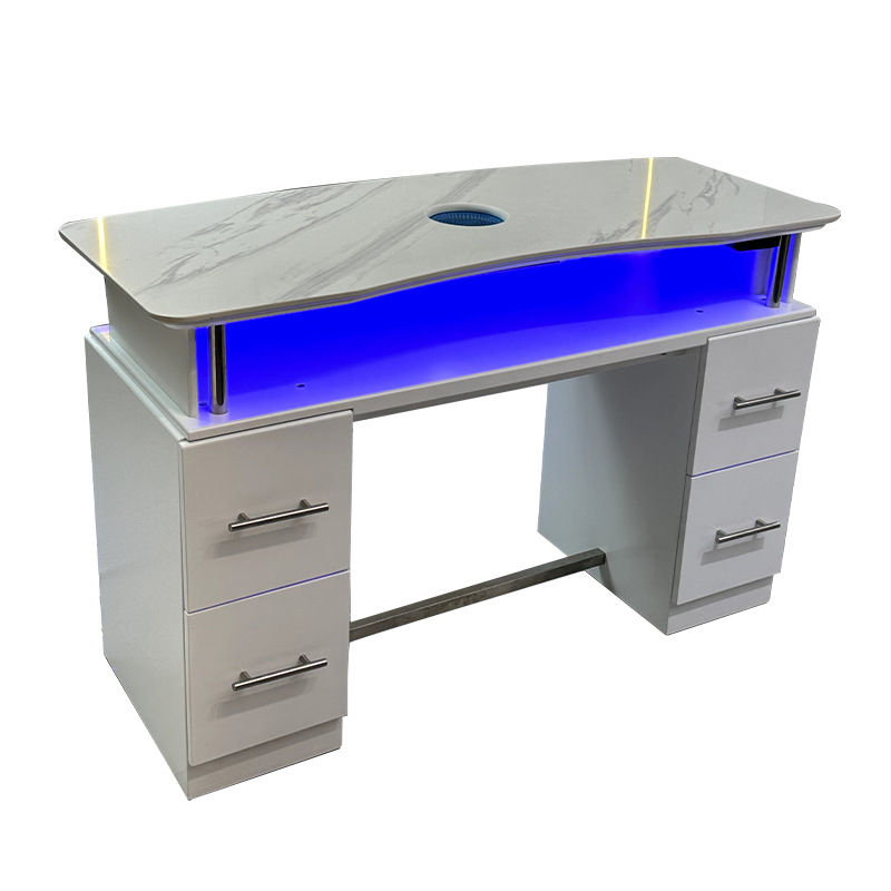 Mesa de manicuras fábrica directa nueva mesa de manicuras japonesa simple mesa de manicuras en línea moderna mesa de manicuras un solo gabinete de manicuras