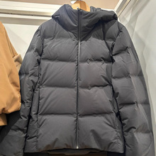 日单情侣装短款羽绒服冬季25新款90白鸭绒防水宽松连帽外套470077