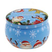 Caja de hojalata vela boda fragancia hecha a mano pequeña vela cumpleaños flor seca cera de soja con regalo de mano aromaterapia vela