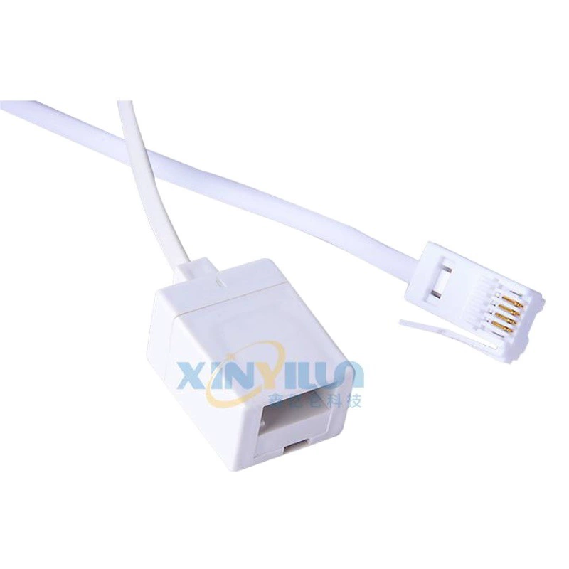 Телефонная линия Британская удлиненная линия UK телефонный кабель 6P4C RJ11 BT телефонная удлинительная линия 10 м