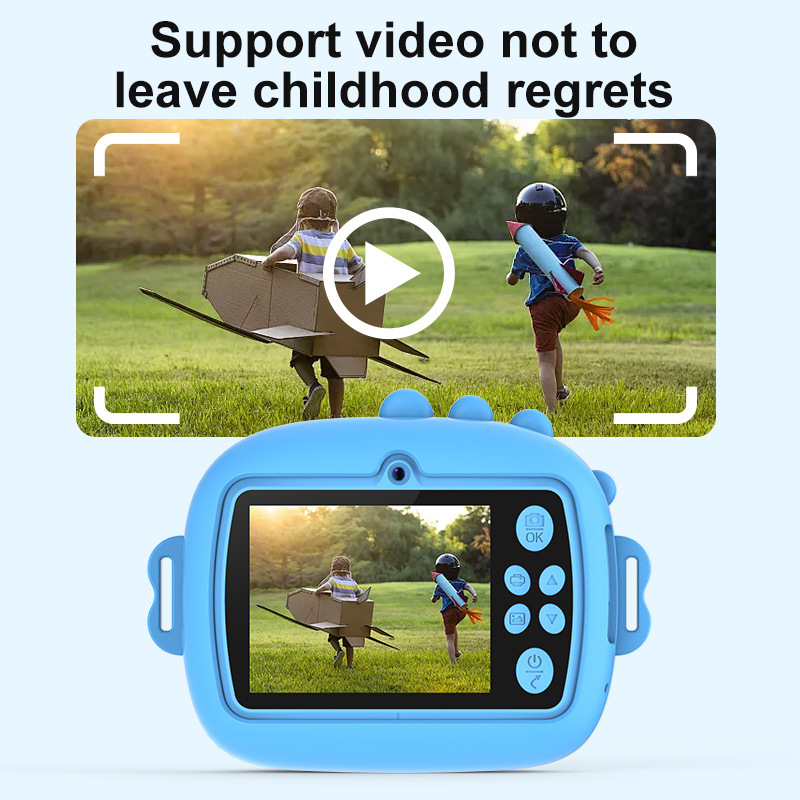 Nueva cámara digital AM300-1 Polaroid para niños linda cámara de impresión térmica de dibujos animados mini HD