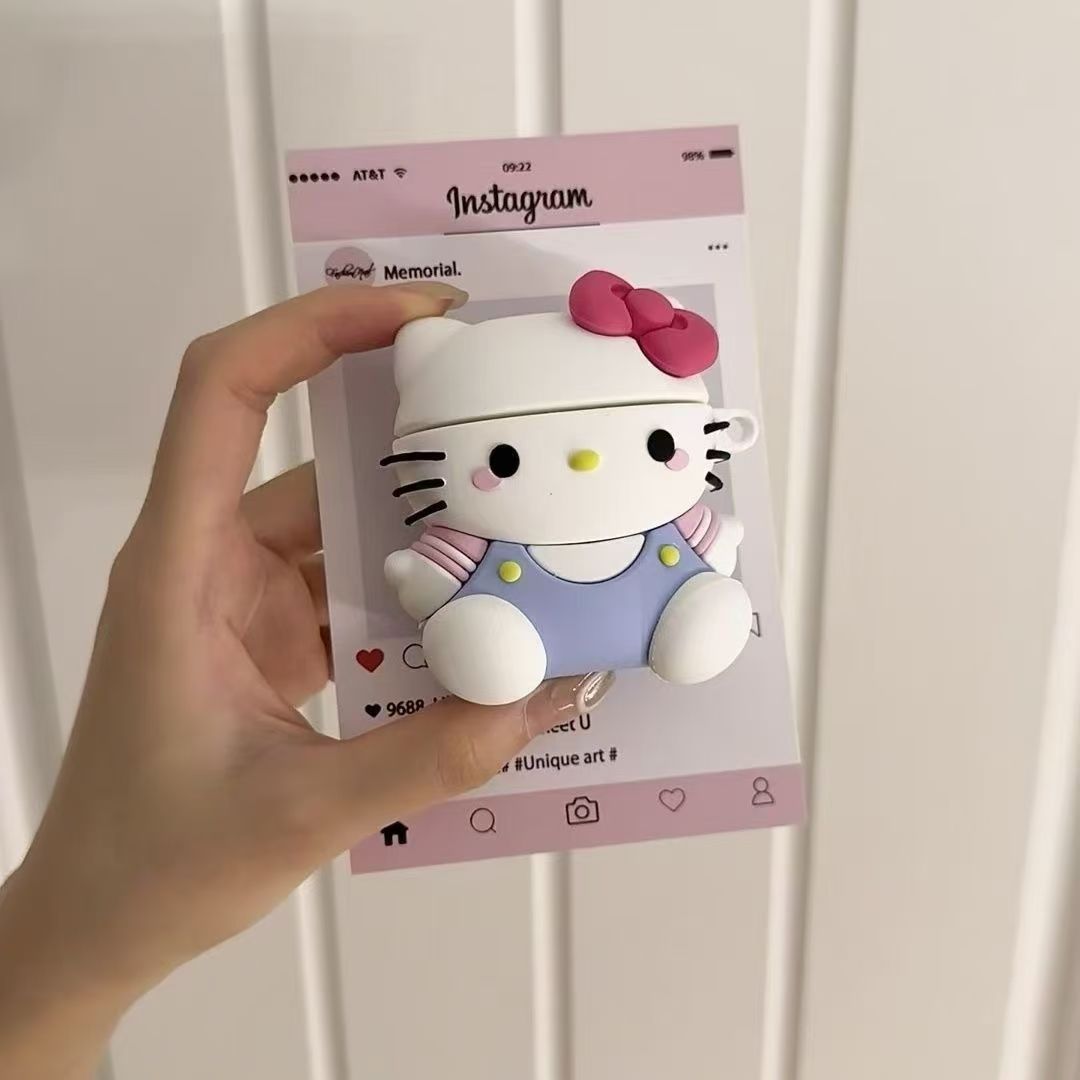 Airpods4 funda protectora 2024 funda para auriculares para dibujos animados de silicona para Apple bluetooth funda de silicona ins linda 4ta generación