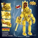 Lego, (Трансграничная торговля), золотой конструктор, часы, туалет, монитор для мальчиков, игрушка