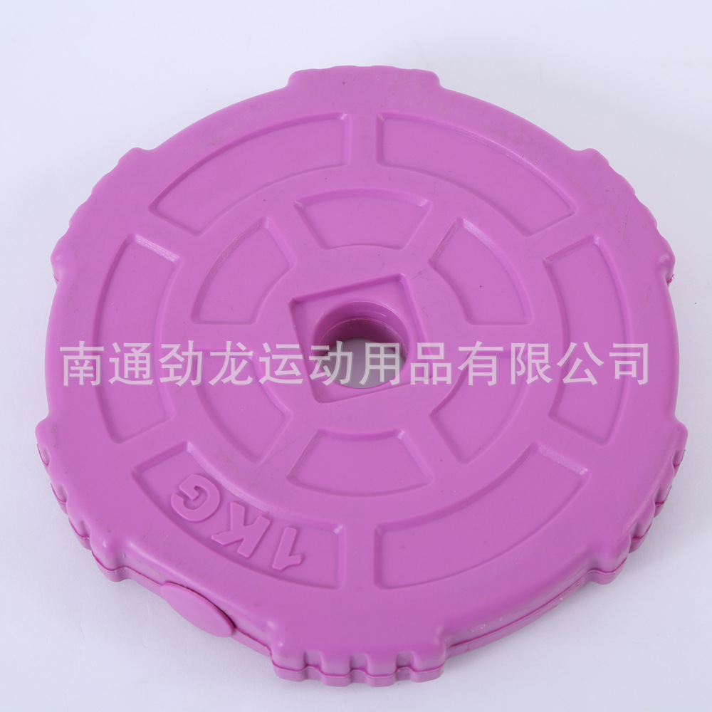 Colorful Sand-Filled Barbell Plates Weightlifting Fitness Equipment Dumbbells Wholesale Squat Machine Colorful Sand-Filled Dumbbell Plates