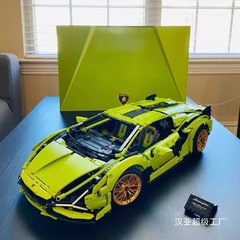 レゴの緑の牛の積み木のスポーツカーと互換性があります。