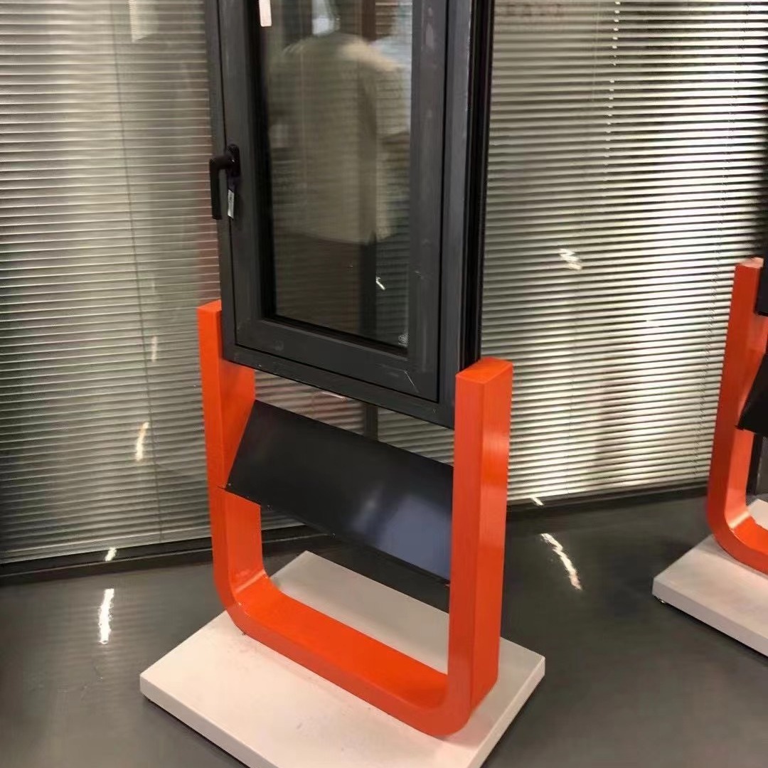 金刚网纱窗成品U型展示架铝材门窗展架断桥门窗展示架铝木门窗