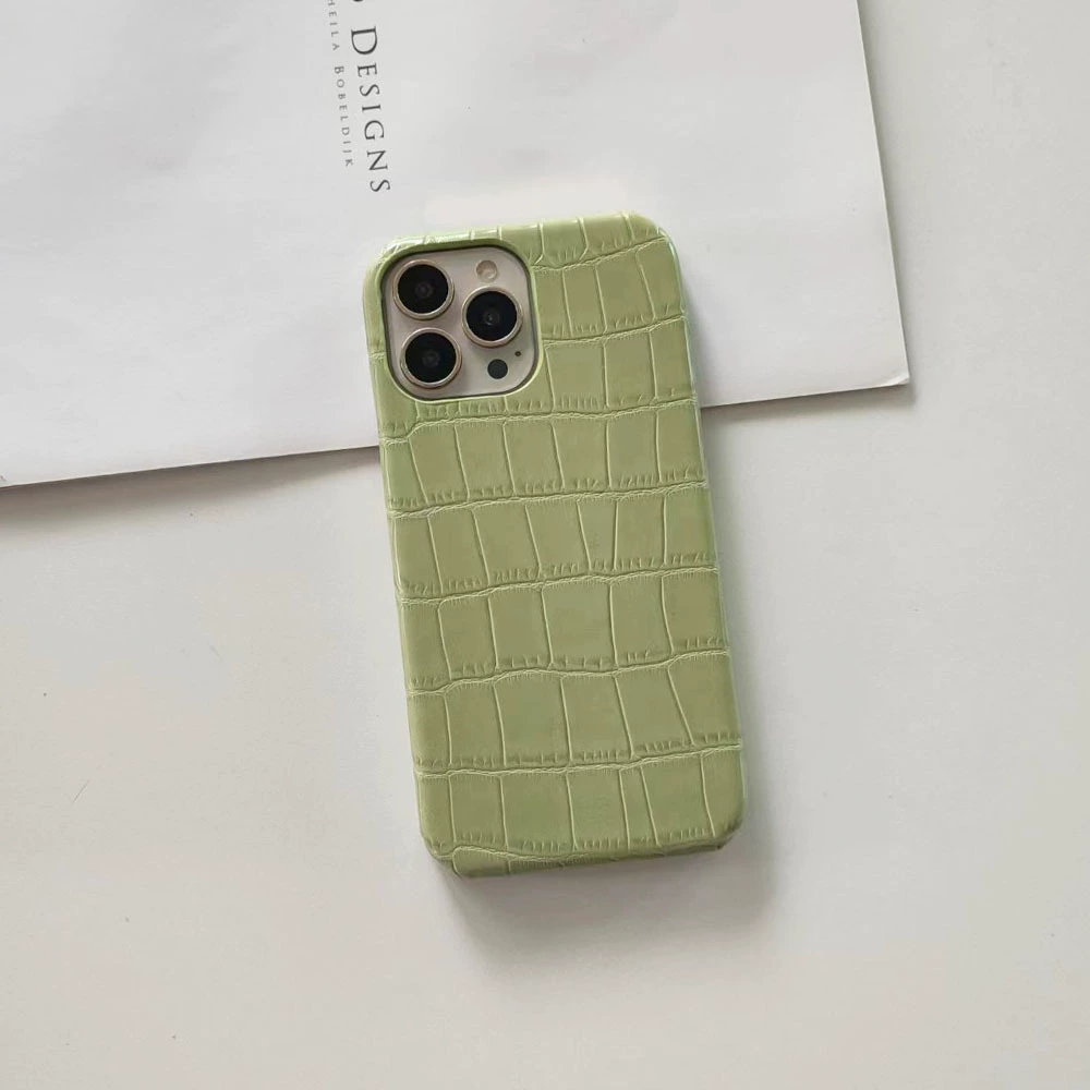 Чехол для телефона (серия iPhone 16) кожа крокодила на ПК, тонкий защитный