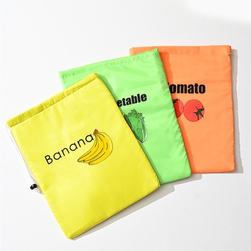 Storage Bag, Insulated Grocery Bag for Odds and Ends, Vegetables & Fruits, Storage Pouch, Fresh-Keeping Drawstring Bag for Lettuce & Bananas