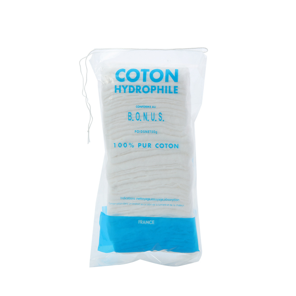 Transfronterizo bolsa plegable algodón cosmético bordado de viaje algodón cosmético húmedo limpio y grueso algodón cosmético de eliminación de pelo