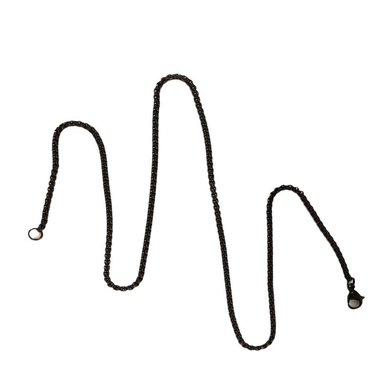 Xuping cadena de perlas de acero inoxidable simple cadena de moda masculina collar de personalidad europea y americana collar de hombres al por mayor