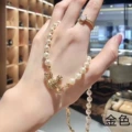 Gold Pearl Necklace